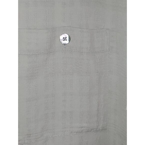 Men's Luau Silk Shirt Button Front Sportswear Beachy Career Evening Size 2XL - Picture 3 of 10